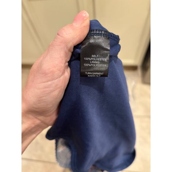 Lauren Ralph Lauren Royal Blue Shift Mini Dress Size 4 - Picture 4 of 7